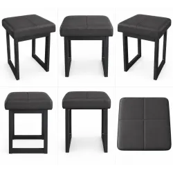 Taboret SOLID 45cm D23 - ciemny szary