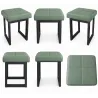 Taboret SOLID eco-skóra