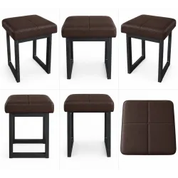 Taboret SOLID eco-skóra