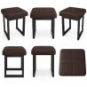 Taboret SOLID eco-skóra