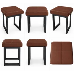 Taboret SOLID eco-skóra