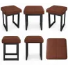 Taboret SOLID eco-skóra