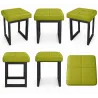 Taboret SOLID eco-skóra