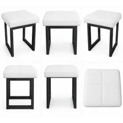 Taboret SOLID eco-skóra