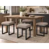 Taboret SOLID eco-skóra