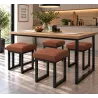 Taboret SOLID eco-skóra