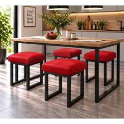 Taboret SOLID eco-skóra