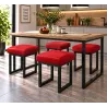 Taboret SOLID eco-skóra