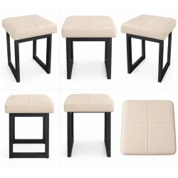 Taboret SOLID eco-skóra