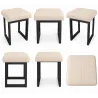 Taboret SOLID eco-skóra