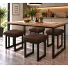 Taboret SOLID eco-skóra