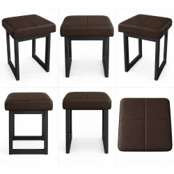 Taboret SOLID eco-skóra
