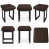 Taboret SOLID eco-skóra