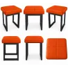 Taboret SOLID eco-skóra