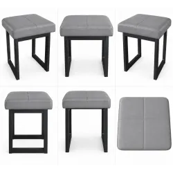 Taboret SOLID eco-skóra