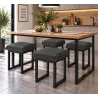 Taboret SOLID eco-skóra