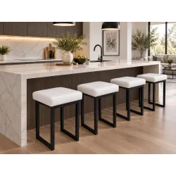 Taboret SOLID eco-skóra