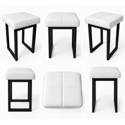Taboret SOLID eco-skóra