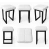 Taboret SOLID eco-skóra