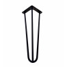 Metalowa noga Hairpin fi10 trzy pręty H41cm czarna