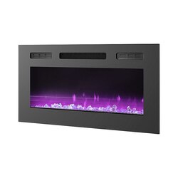 Kominek elektryczny IF-40FSB LED RGB czarny