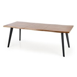 DICKSON stół rozkładany 120-180/80 cm, blat - naturalny, nogi - czarny