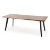DICKSON stół rozkładany 120-180/80 cm, blat - naturalny, nogi - czarny
