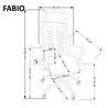 FABIO fotel gabinetowy czarny