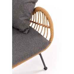 IKARO XL sofa naturalny-popiel