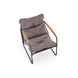 HUDSON, zestaw ogrodowy ( sofa, fotel 2x, ława ), popielaty / brązowy