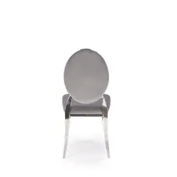 K555 krzesło popielaty / srebrny
