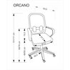 ORCANO fotel gabinetowy czarny