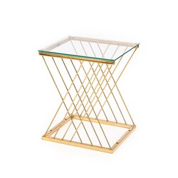 NANCY ława złoty / transparentny