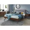 ORLANDO łóżko popielaty / orzech