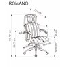 ROMANO fotel gabinetowy czarny