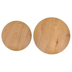 PILAR zestaw 2 ław dąb naturalny / kaszmir