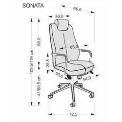 SONATA XXL fotel czarny