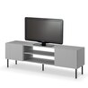 ASENSIO RTV-1 stolik RTV 180 cm jasny popiel, nogi: czarny