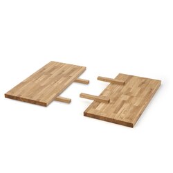 APEX & RADUS - przedłużka blatu 85x40 cm, drewno lite - dębowe kolor: dąb naturalny
