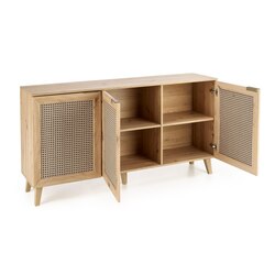 BORNEO KM-1 komoda dąb artisan/czarny