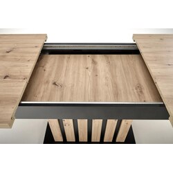 LAMELLO stół rozkładany 130-180/80 cm dąb artisan/czarny