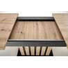 LAMELLO stół rozkładany 130-180/80 cm dąb artisan/czarny