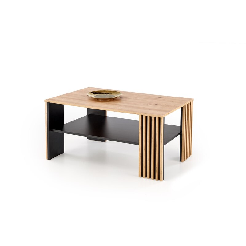 FEMINA ława dąb artisan/czarny