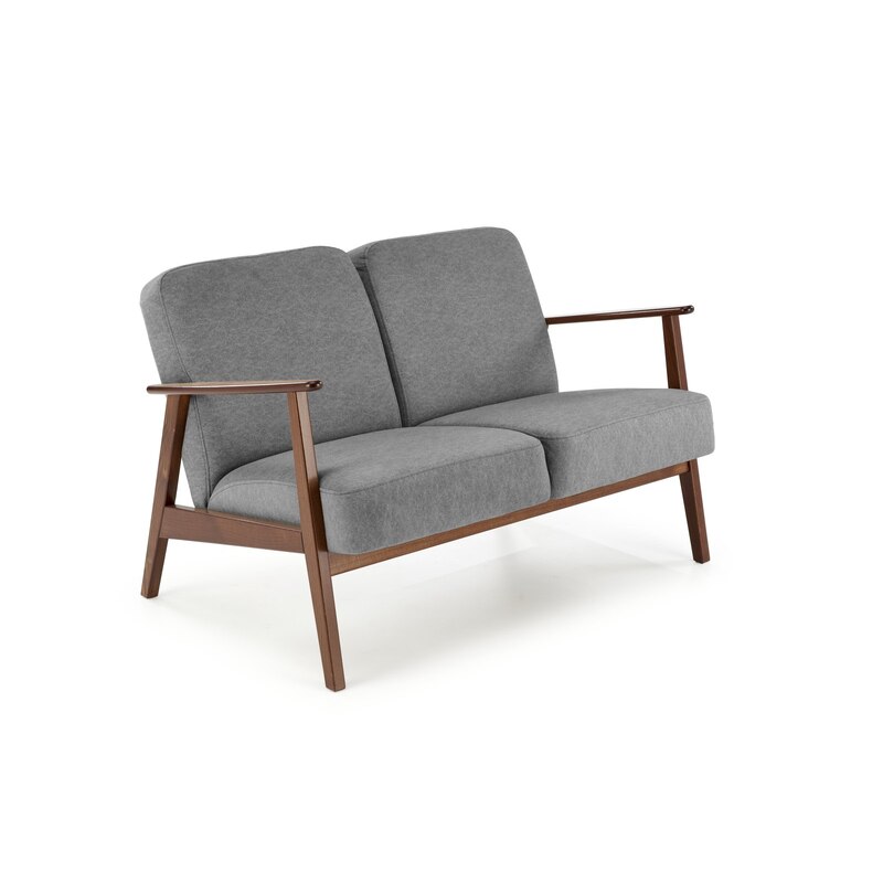 MILANO 2S sofa - popielaty tap. Castel 93