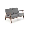 MILANO 2S sofa - popielaty tap. Castel 93