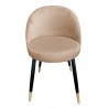 Krzesło TRIX MG06 – noga czarno-złota, elegancki styl