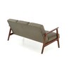 MILANO 3S sofa - oliwkowy tap. Castel 39