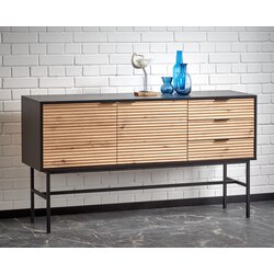 MURANO KM-1 komoda dąb artisan/czarny