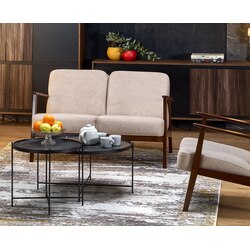 MILANO 2S sofa - beżowy tap. Castel 15