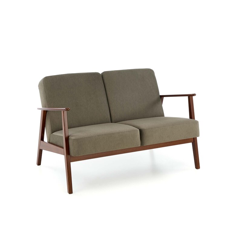 MILANO 2S sofa - oliwkowy tap. Castel 39